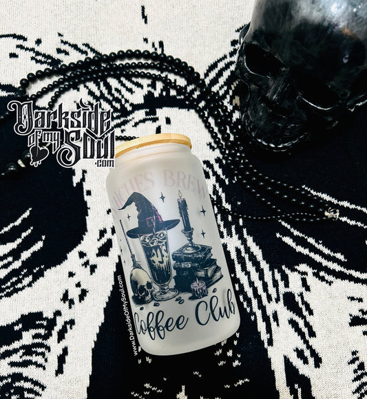 Witches Brew Coffee Club | 16oz. Frosted Glass Cup
