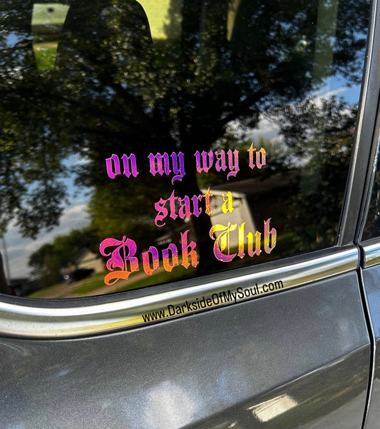 On My Way To The Bookstore Decal