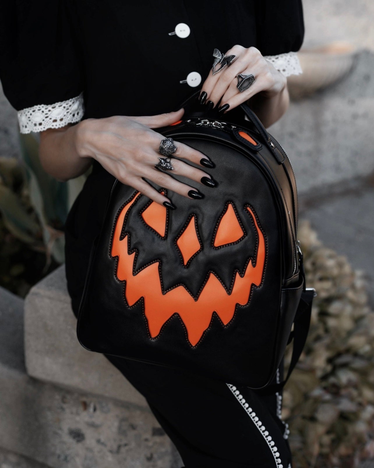 Black Haunted Hallows Backpack