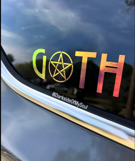 Goth Pentagram Decal