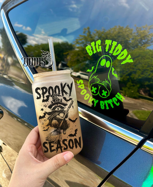 Spooky Season | 16oz. Frosted Glass Cup