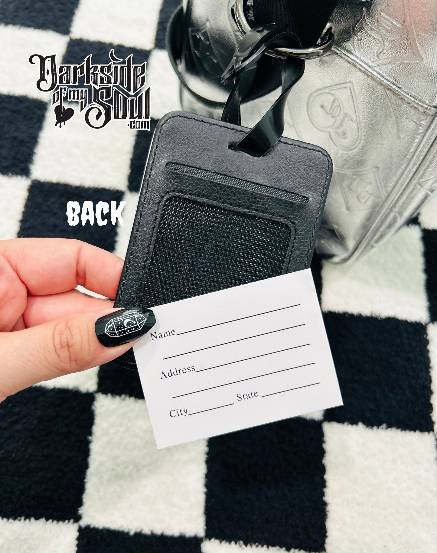 Spider Web Luggage Tag