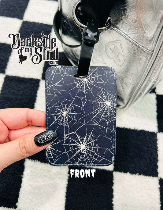 Spider Web Luggage Tag