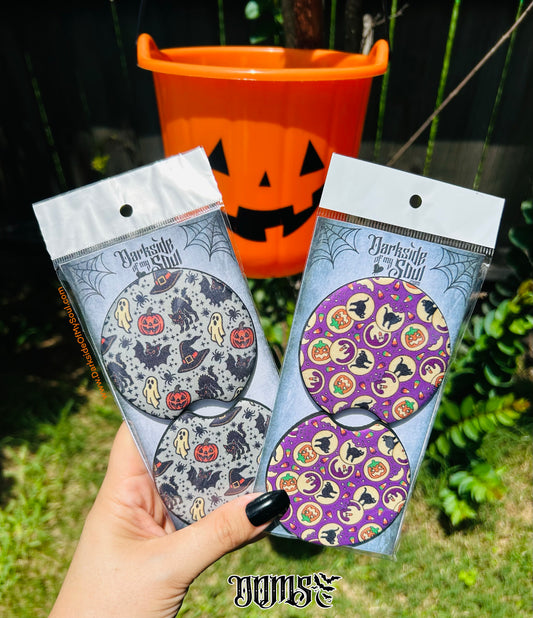Vintage Halloween Car Coasters