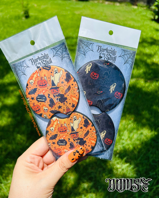 Vintage Halloween Car Coasters