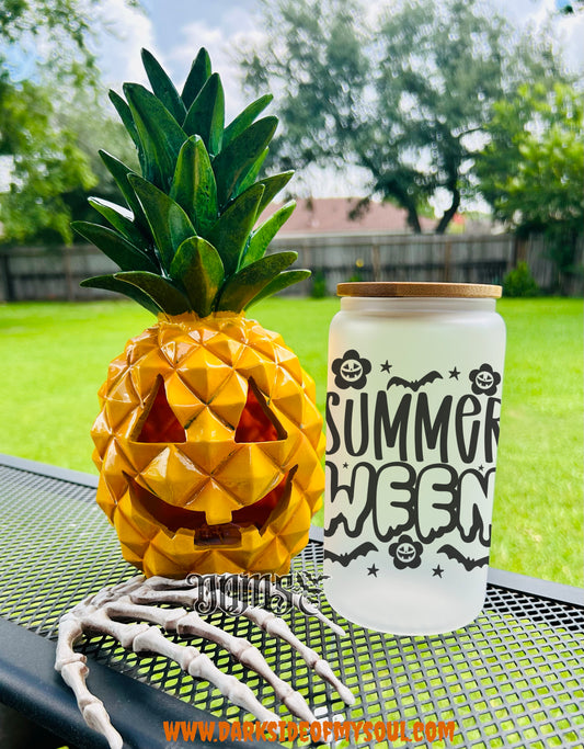 Summerween | 16oz. Frosted Glass Cup