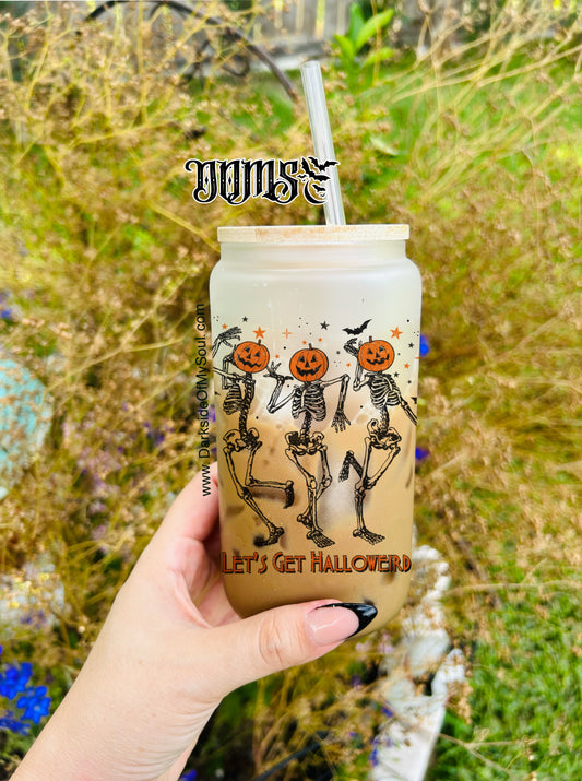 Let's Get Halloweird | 16oz. Frosted Glass Cup