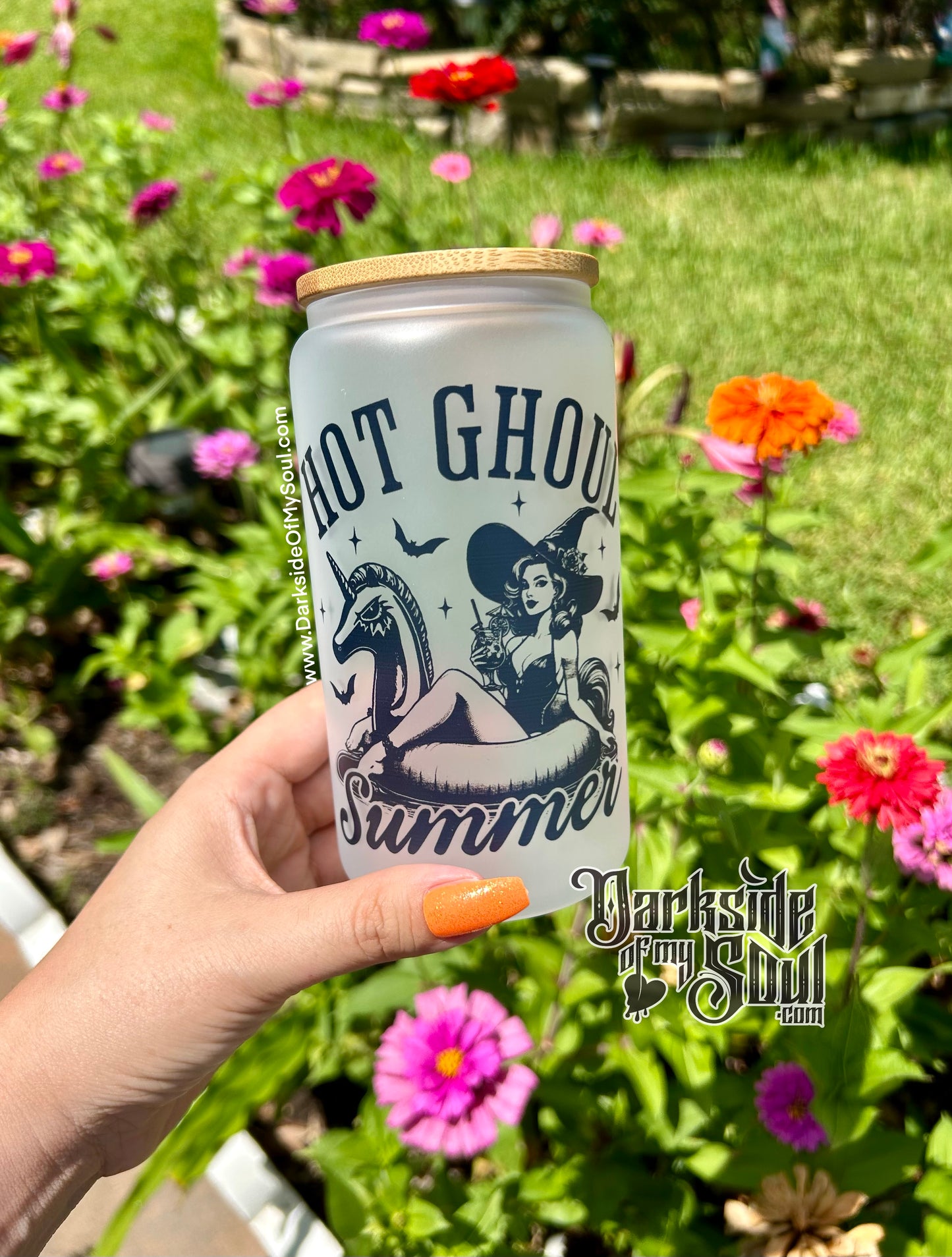 Hot Goth Summer | 16oz. Frosted Glass Cup