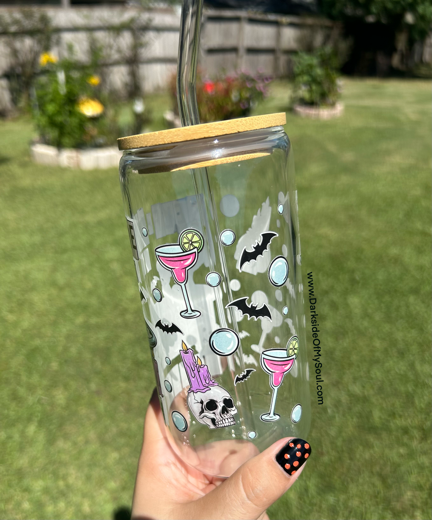 Self Care Is Not Selfish Full Wrap | 16oz. Glass Cup