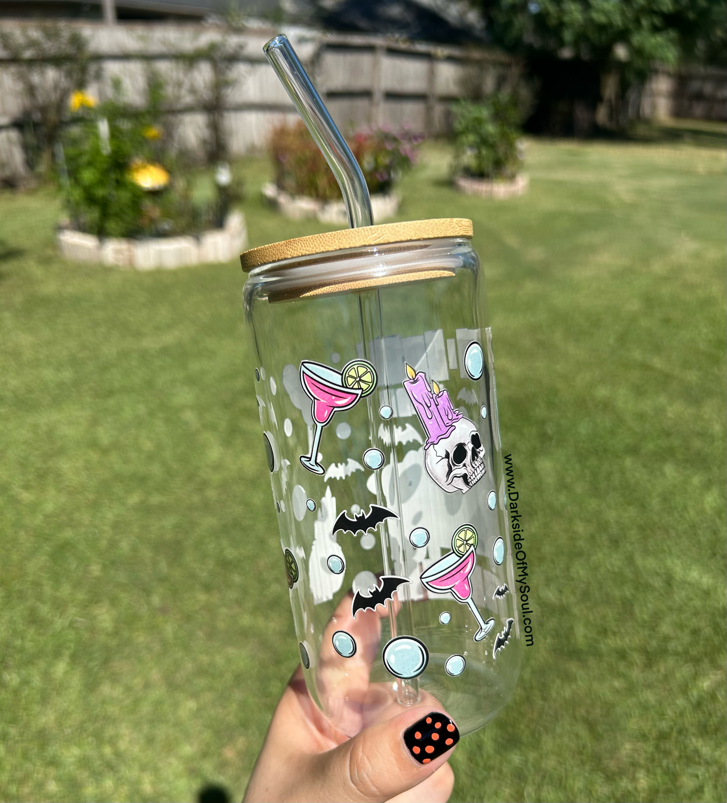 Self Care Is Not Selfish Full Wrap | 16oz. Glass Cup