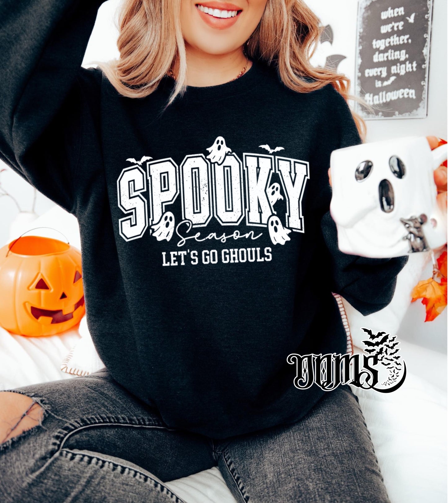Spooky Vibes Let's Go Ghouls Apparel
