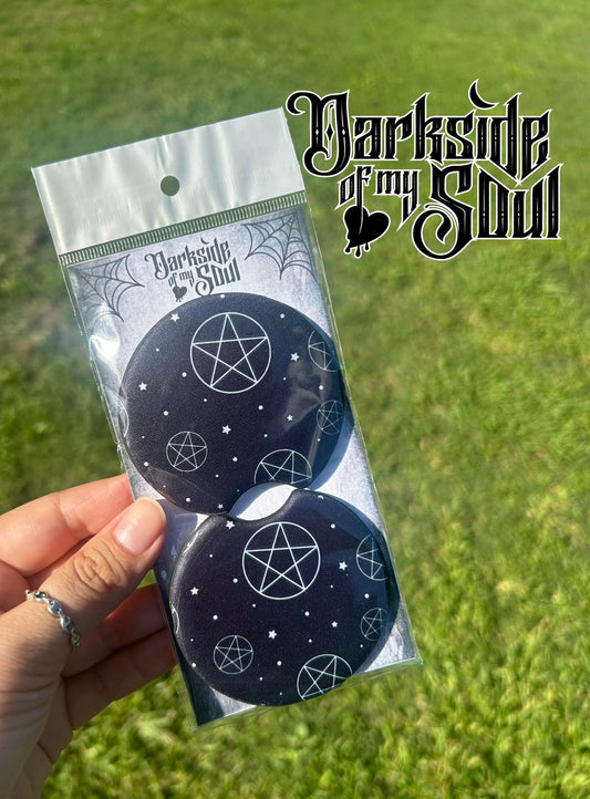 Pentagram Car Coasters