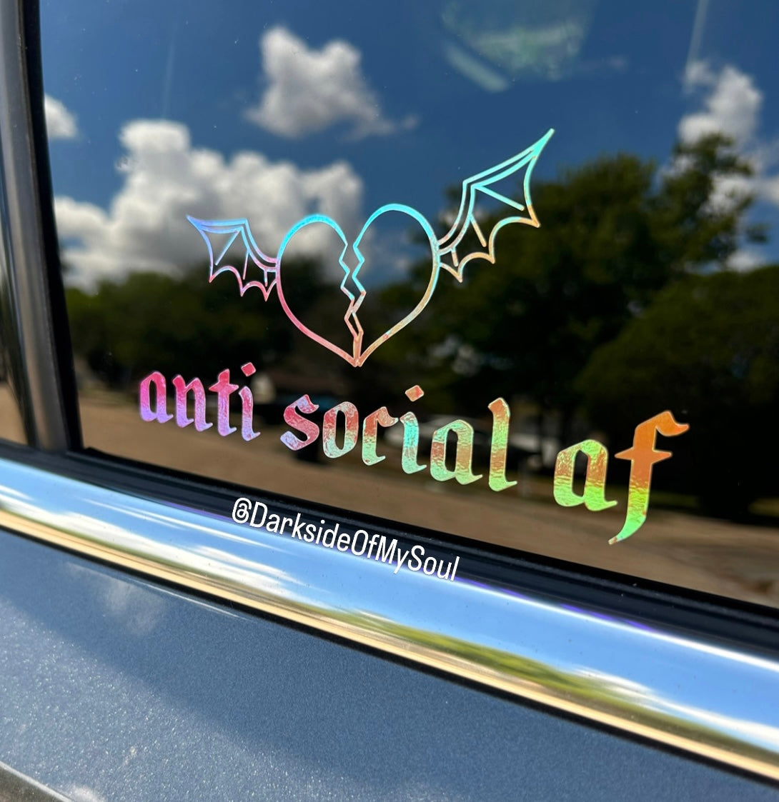 Anti-Social AF Decal