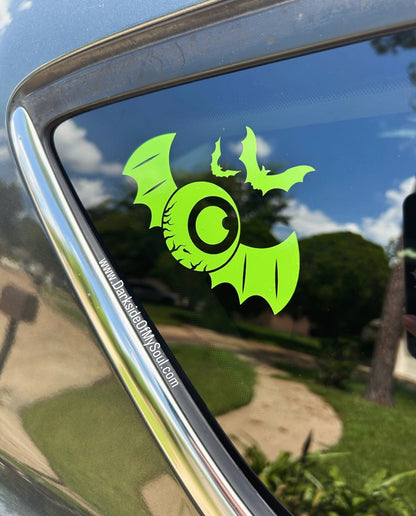 Flying Eyeball Bat Decal