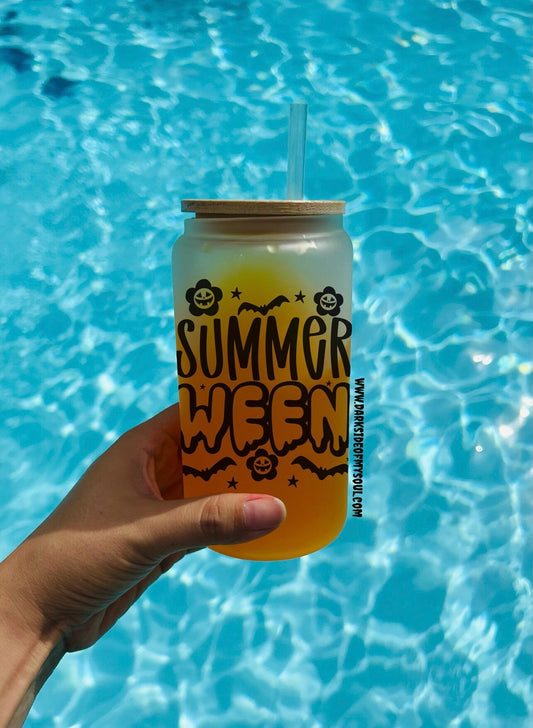 Summerween | 16oz. Frosted Glass Cup