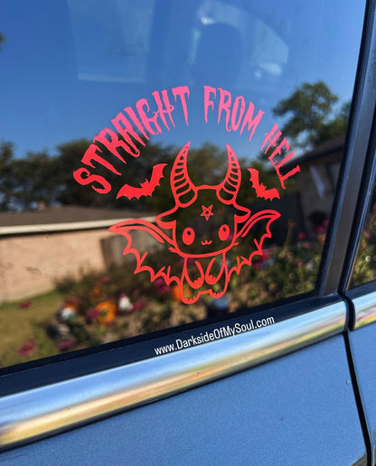 Straight From Hell Decal