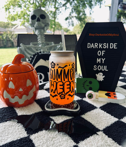 Summerween | 16oz. Frosted Glass Cup