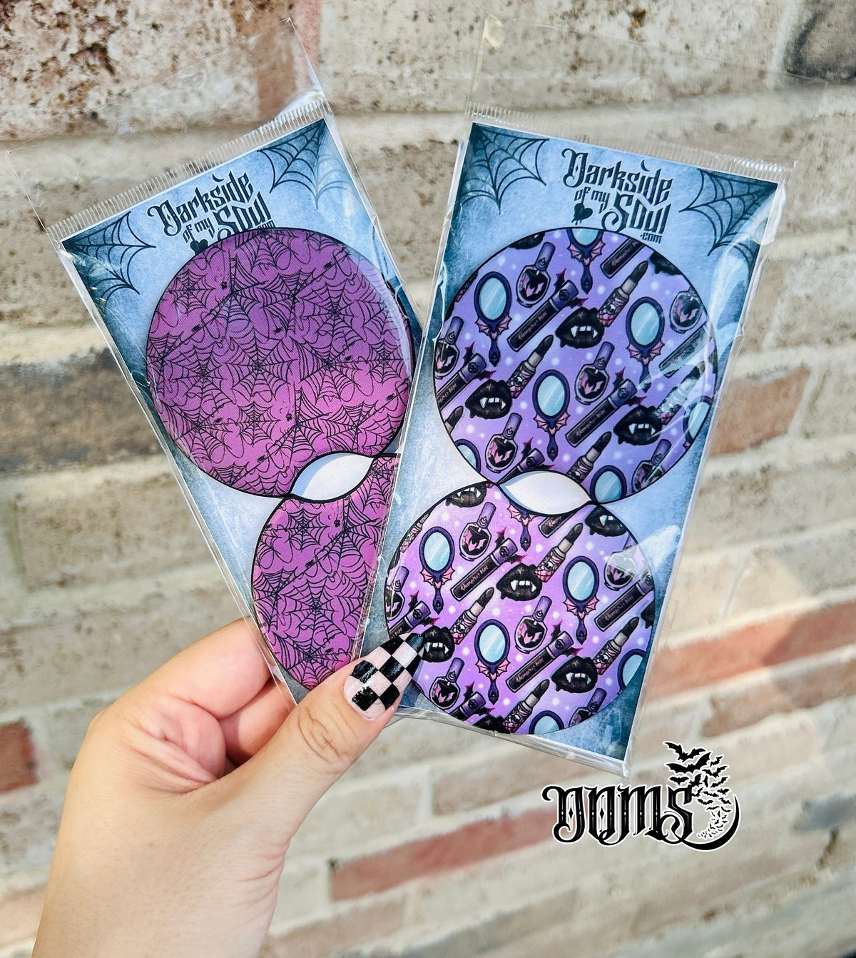 Spooky Purple Pastel Car Coasters