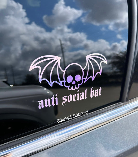 Anti Social Bat Decal