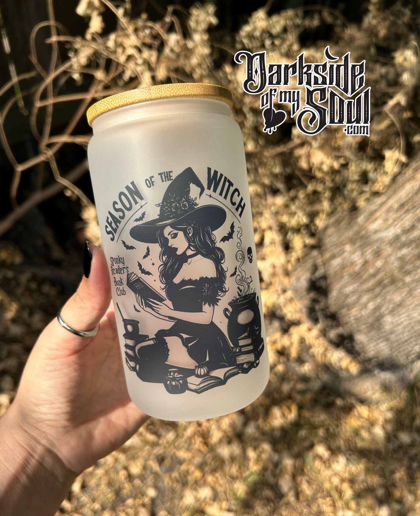 Season Of The Witch | 16oz. Frosted Glass Cup