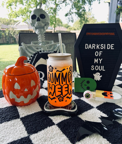Summerween | 16oz. Frosted Glass Cup