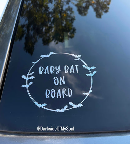 Baby Bat On Board Decal