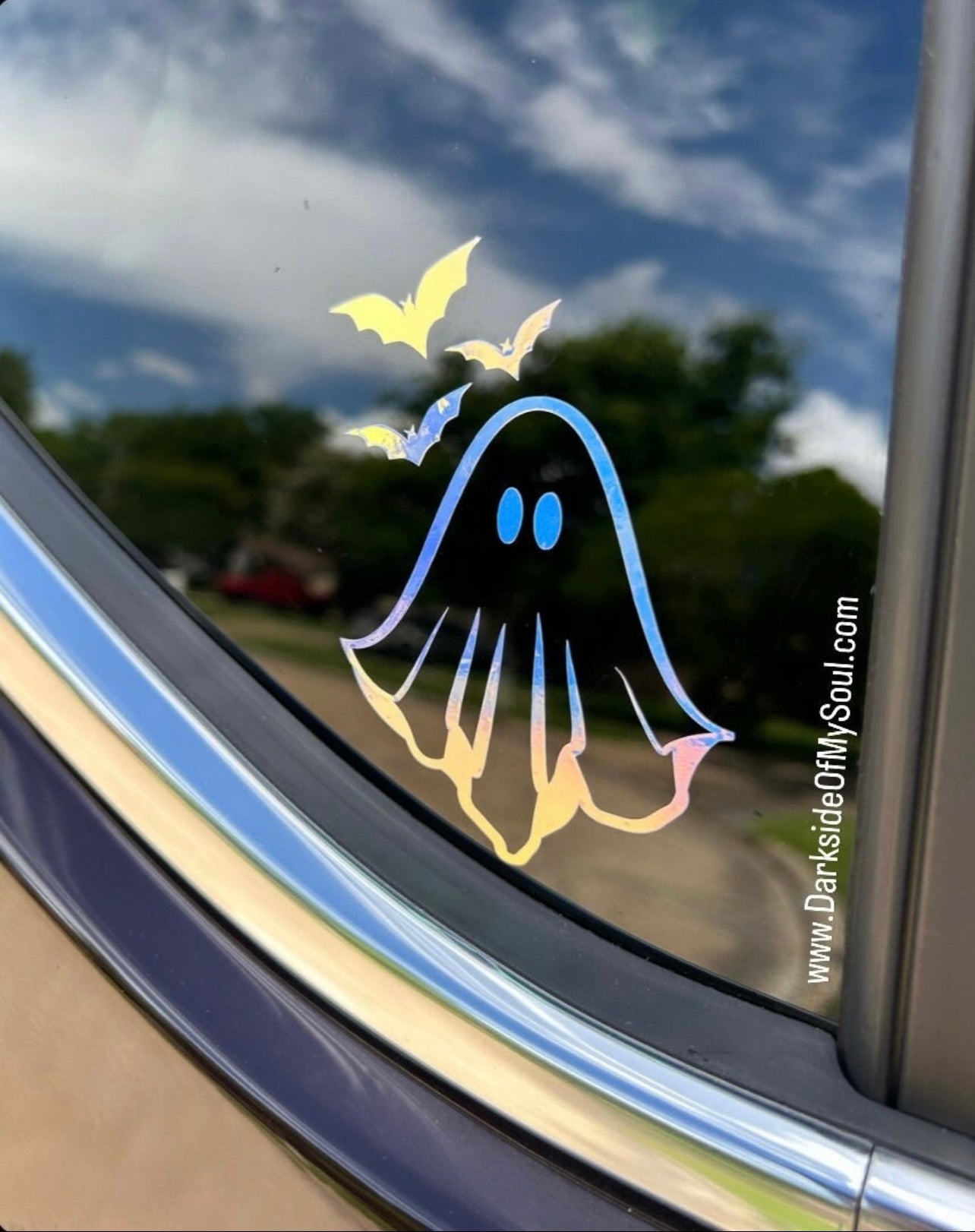 Ghost And Bat Decal