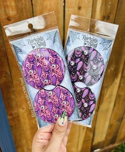 Pastel Bat Car Coasters