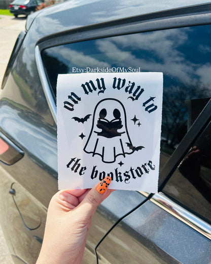 On My Way To The Bookstore Decal