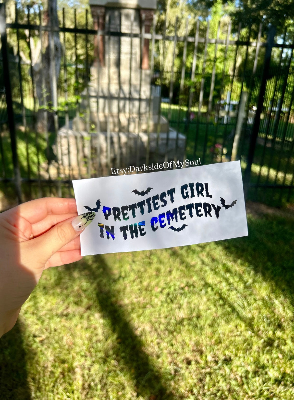 Prettiest Girl In The Cemetery Decal
