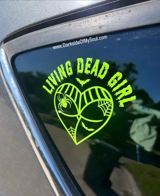 Living Dead Girl Heart Decal