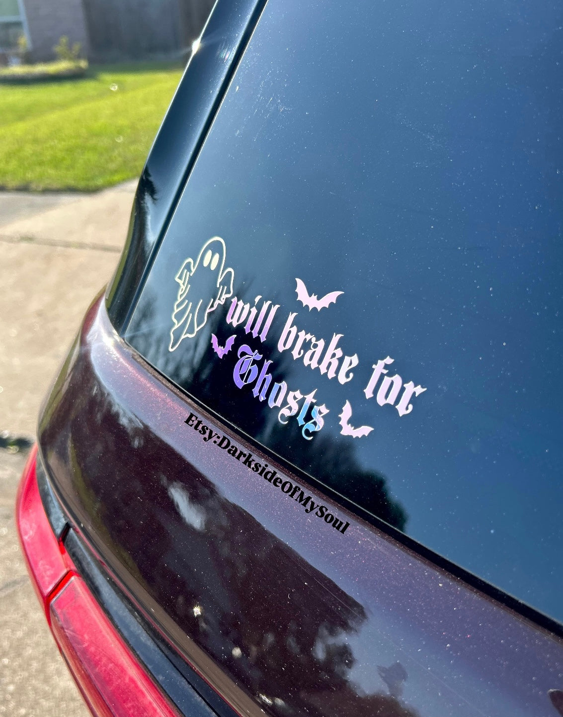 I Brake For Ghosts Decal