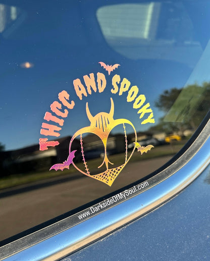 Thicc And Spooky Decal