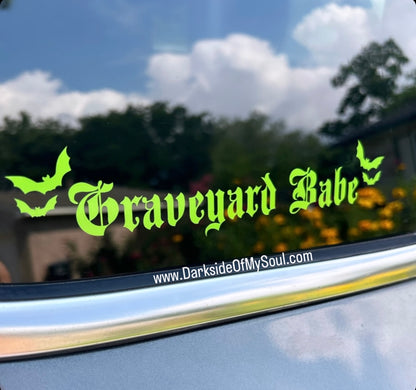 Graveyard Babe Decal