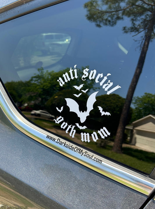 Anti Social Goth Mom Decal