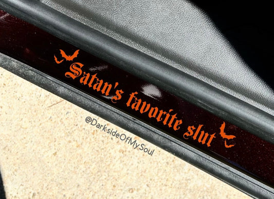 Satan's Favorite Slut Decal