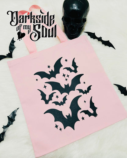 Soft Pink Bats Tote Bag