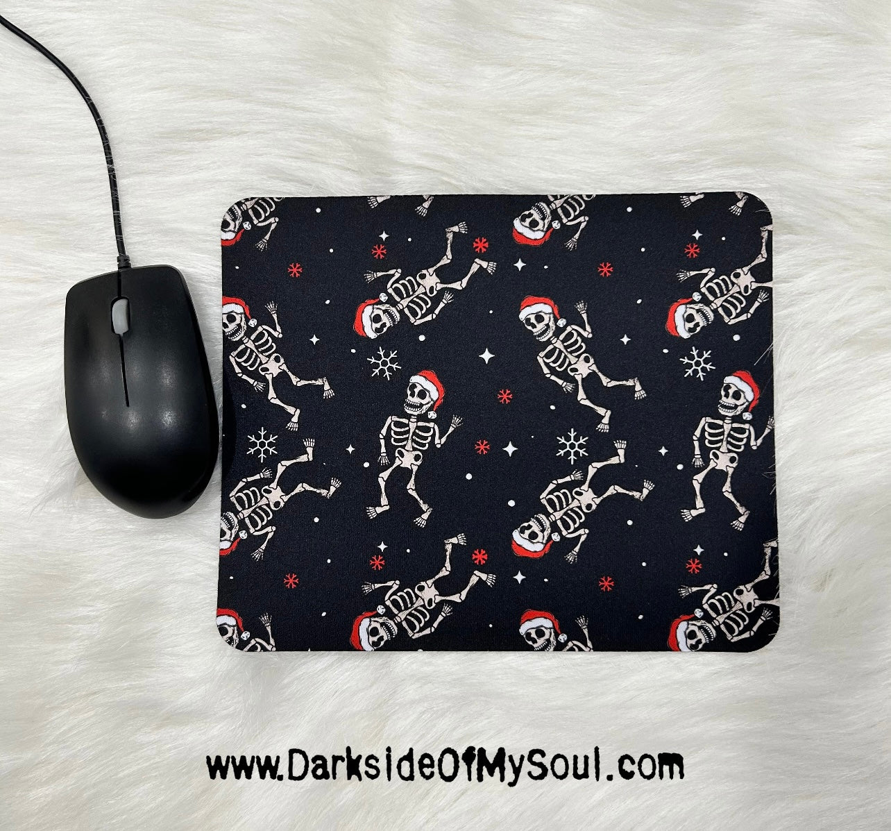 Dancing Christmas Skeleton Mousepad