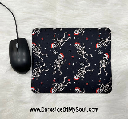 Dancing Christmas Skeleton Mousepad