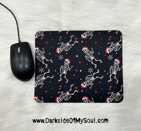 Dancing Christmas Skeleton Mousepad