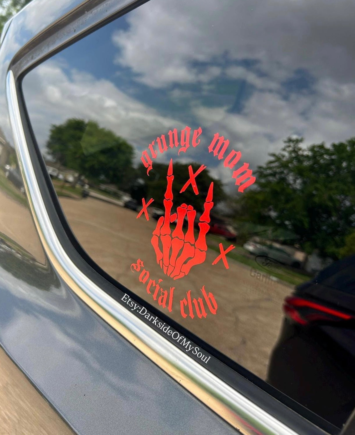 Grunge Mom Social Club Decal
