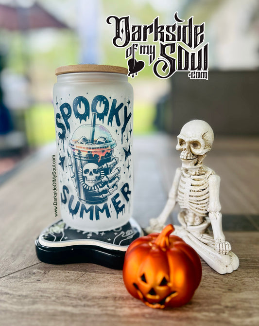 Spooky Summer | 16oz. Frosted Glass Cup