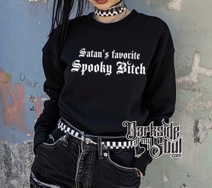 Satan's Favorite Spooky Bitch Apparel