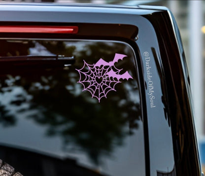 Bat Spider Web Decal