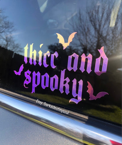 Thicc And Spooky Decal