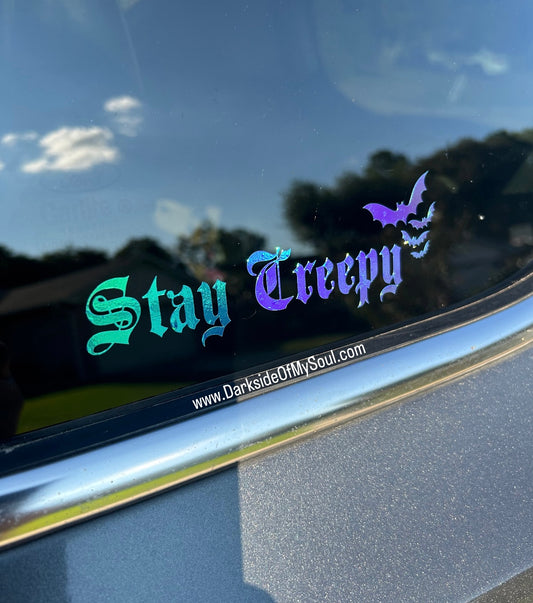 Stay Creepy Bats Decal