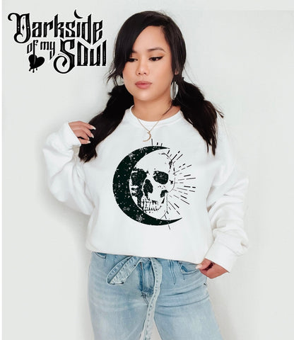 Skull And Moon Sweater