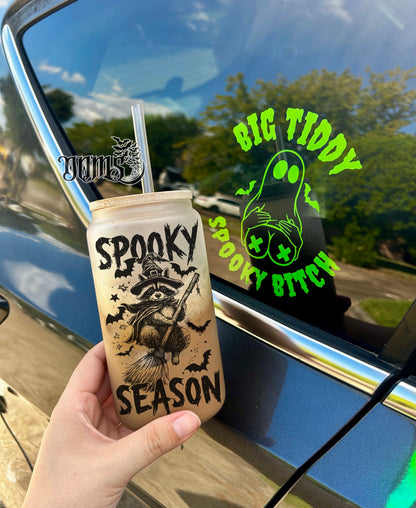 Spooky Season | 16oz. Frosted Glass Cup