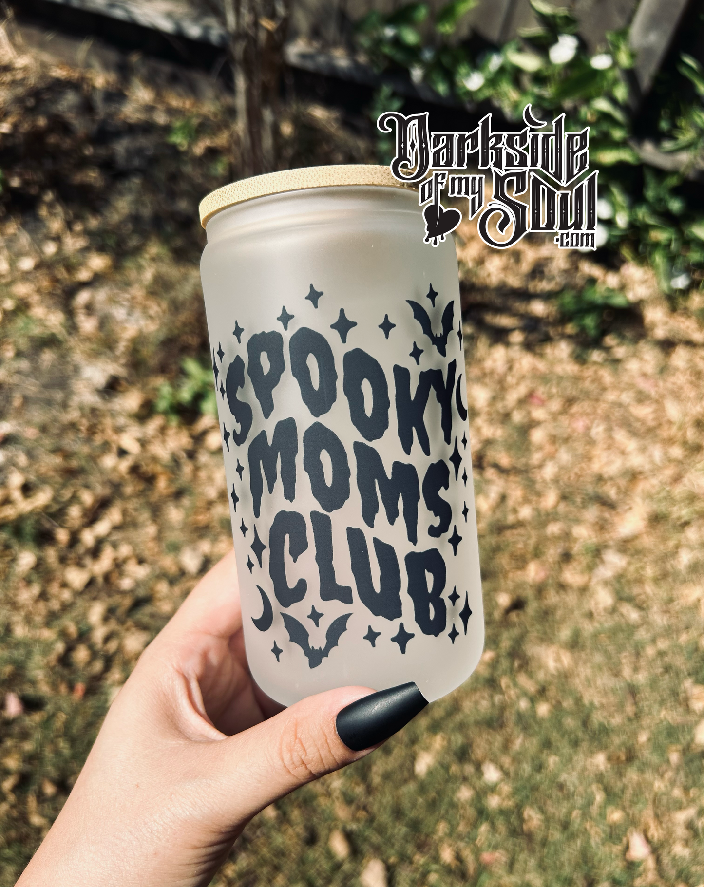 Spooky Moms Club | 16oz. Frosted Glass Cup