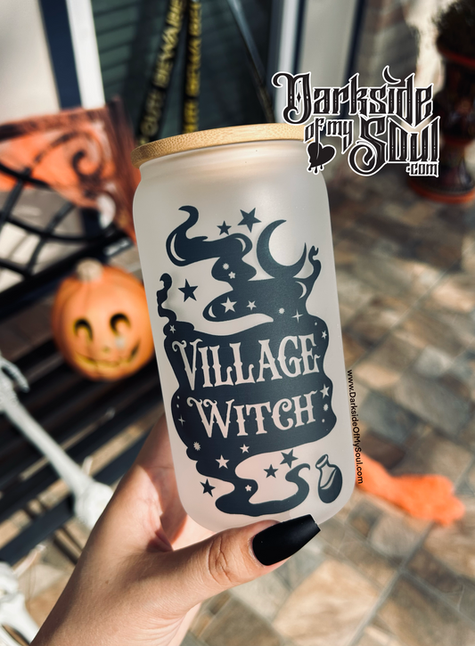 Village Witch | 16oz. Frosted Glass Cup